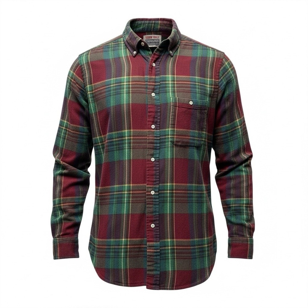 VTG Flannel Squaw Valley Men's Large Red Green Lumberjack Outdoors Preppy‎